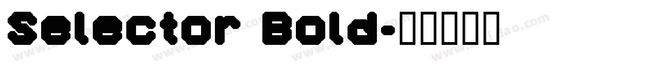 Selector Bold字体转换